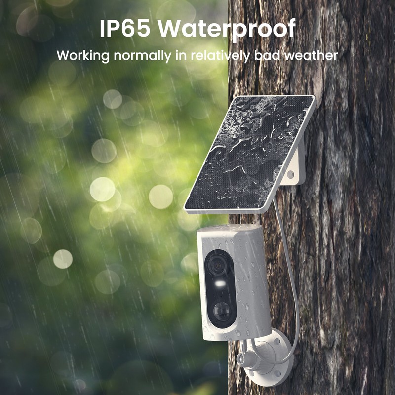 No WiFi 4G LTE Cellular Solar Security Camera Outdoor Wireless Home 2 Way Audio gallery