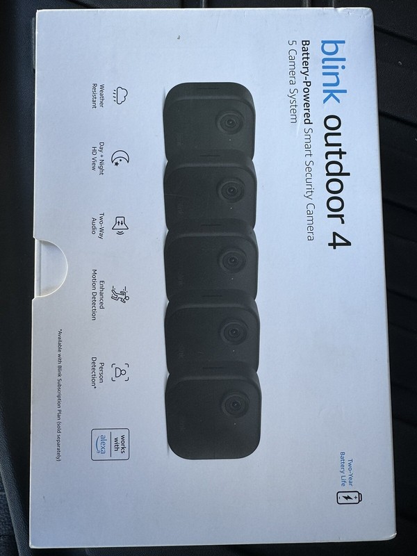 Blink Outdoor 4 (4th Gen) Security Camera System 5-Pack – Brand New Sealed!