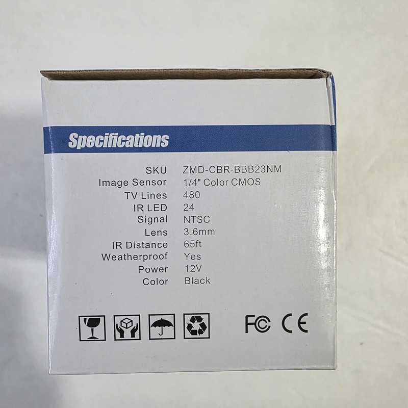 NEW LOT (7) Zmodo CMOS Bullet Outdoor Camera Color IR 480 CCTV ZMD-CBR-BBB23NM gallery
