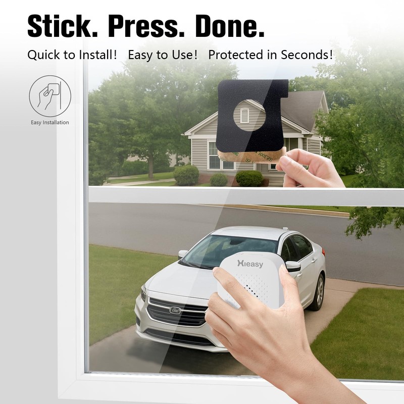 Hieasy 4MP 2.5K Window Security Camera with 24/7 Recording, No Subscription gallery