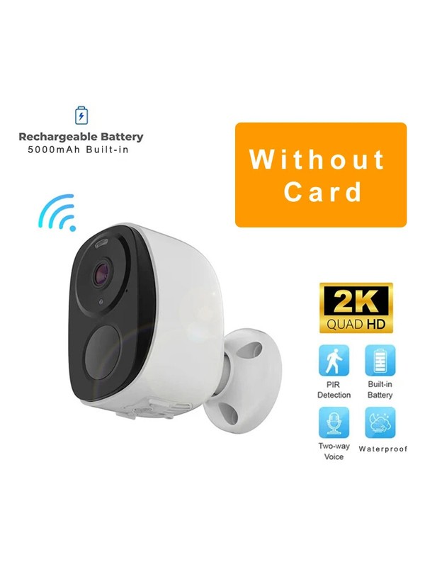 Wireless Outdoor 2K 3MP Battery Powered WiFi Security Camera with 2-Way Audio gallery