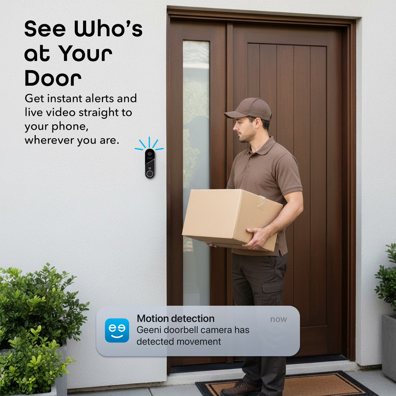 Halo Smart Doorbell Camera, 3MP HD, Battery or Wired, Night Vision gallery