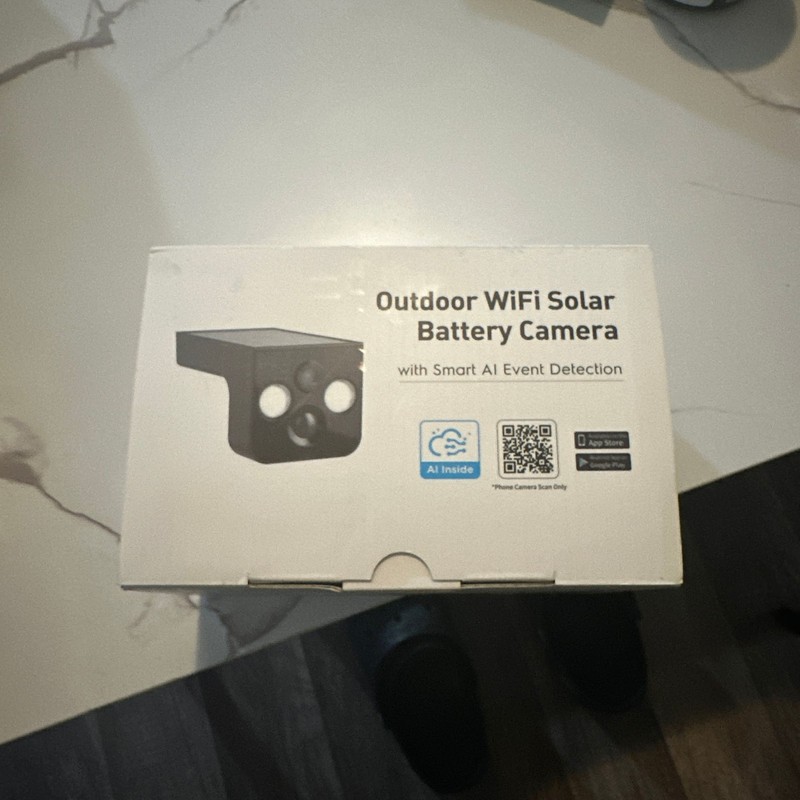Dual Lens Outdoor WiFi Solar Battery Security Camera with Smart AI Event Detecti