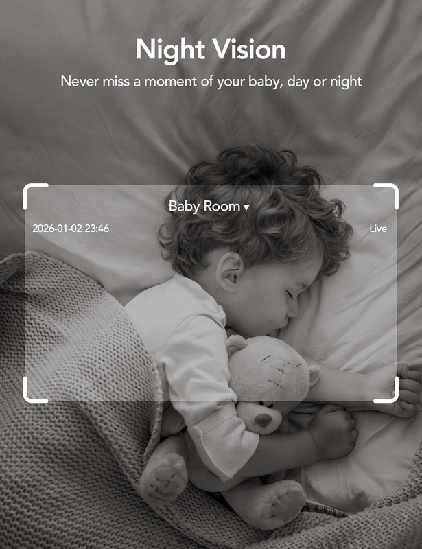 2K Cameras for Home Security-2.4/5Ghz Wifi Indoor Camera with 360° Motion Detect gallery