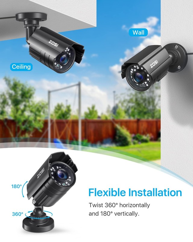 1080P HD TVI Security Camera for Home Office Surveillance CCTV System, 2MP Ou... gallery