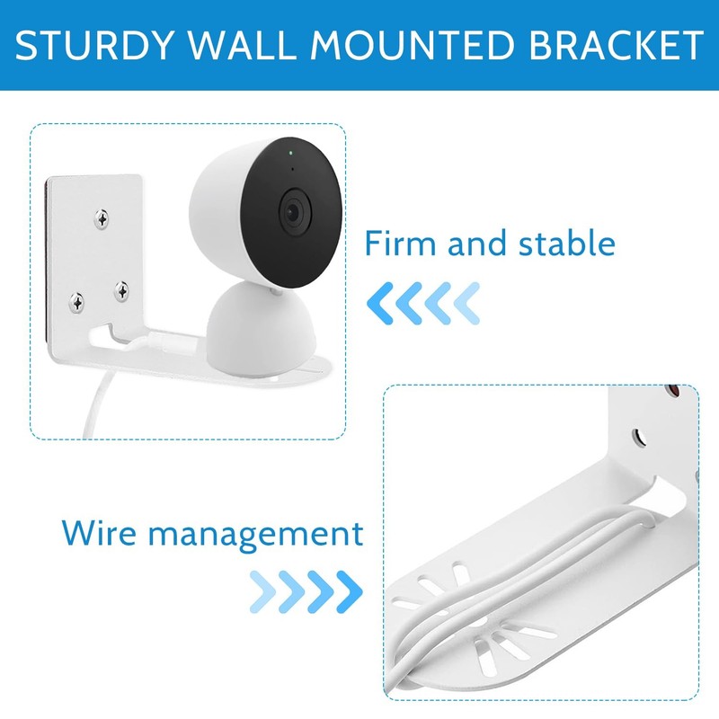2Pack Adhesive Wall Mount Bracket for Google Nest Cam Indoor Security Camera ... gallery