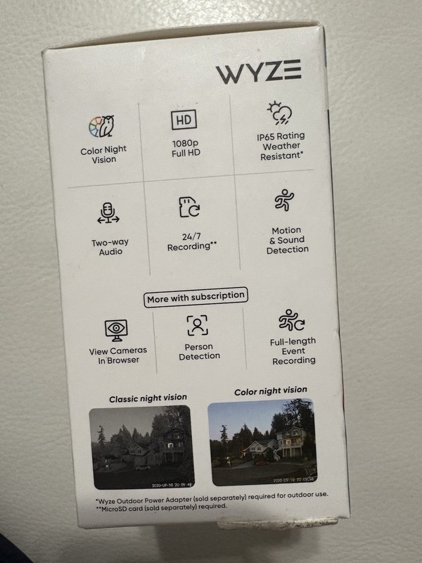 Wyze - Cam v3 Indoor/Outdoor Wired 1080p HD Security Camera New Sealed gallery