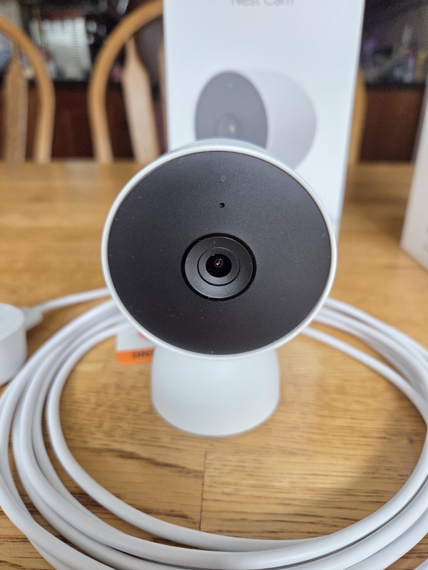 Google Nest Cam Indoor 2nd Gen 1080p Wired Security Camera Snow GJQ9T gallery