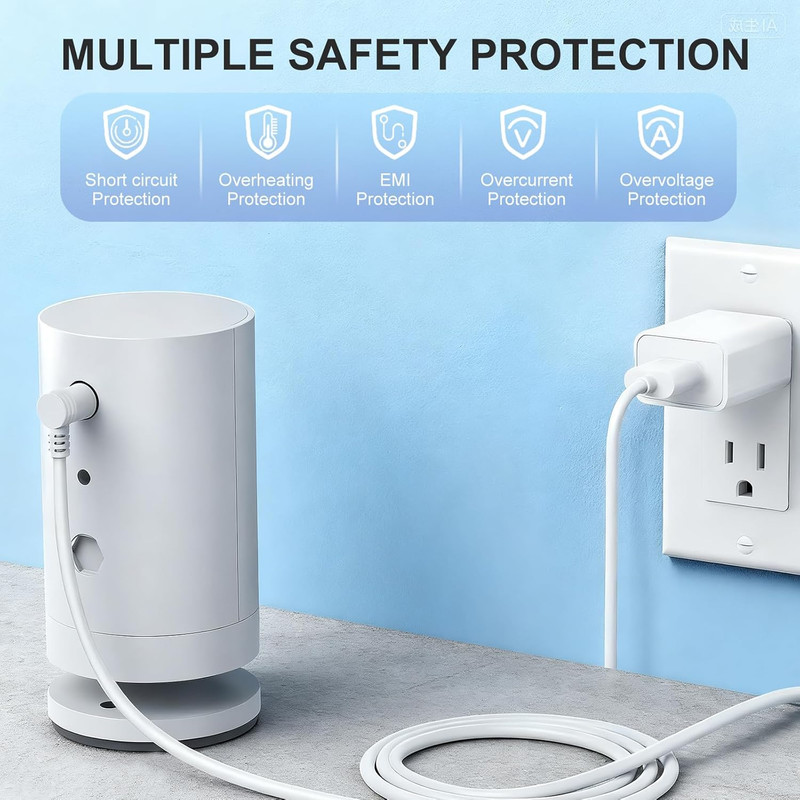 25FT Power Cord Compatible with Ring Spotlight Cam Pro(Battery), Stick up Cam Ba gallery