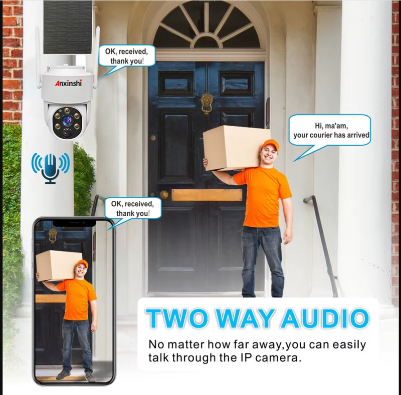 Eseecloud Solar Wireless Security Camera System with 10" Monitor gallery