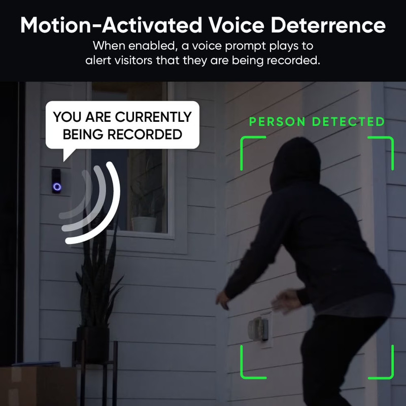 Wireless Duo Cam Video Doorbell, 2K Full HD Video, Wireless, Battery Powered, Ch gallery