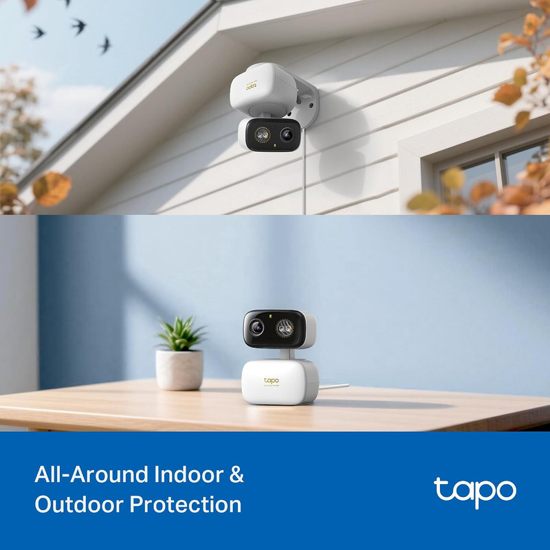 Tapo 3K 5MP Pan/Tilt Indoor/Outdoor Security Camera, Free Person/Vehicle/Baby Cr gallery