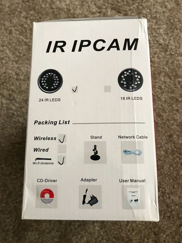 BRAND NEW Wireless Network IP WaterProof Camera 24 IR LEDS 6mm Lens VGA IPCAM01 gallery