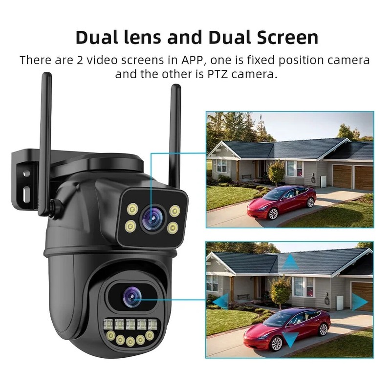 BELIA 4K 8MP WiFi Surveillance Camera, Dual Lens, 4X Digital Zoom, AI Human Dete gallery