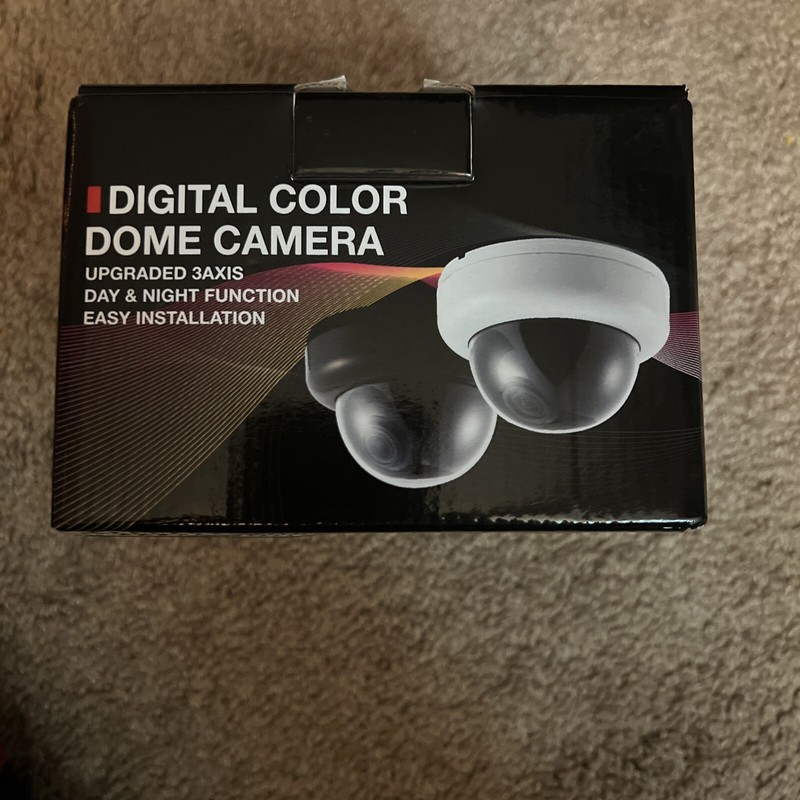 Digital Color Dome Camera: Upgraded 3 Axis, Day & Night Function – White