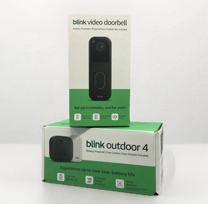 Blink Smart Security Bundle: Video Doorbell + Outdoor 4 Camera + Sync Module 2