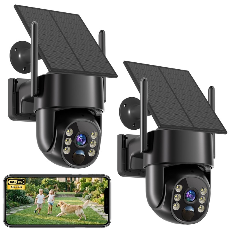 2K Security Cameras Wireless Outdoor, 5G & 2.4 WiFi Cameras for Home Security…