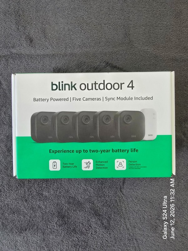Blink Outdoor 4 Wireless smart security 5 cameras System with HD Sync Module