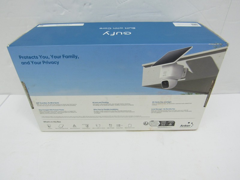 Eufy SoloCam E30 Wi-Fi 2K 360 Security Camers with Adjustable Solar Panel White gallery