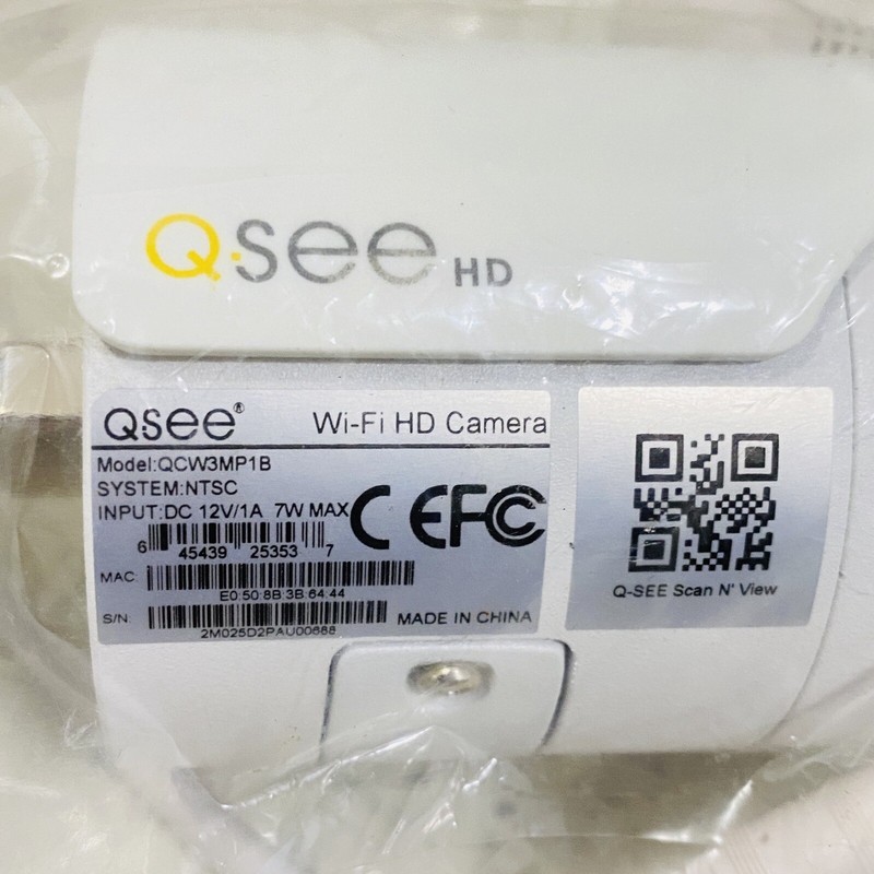 QSEE 3MP IP Wi-Fi HD Color Bullet Security Camera, Night Vision Indoor Outdoor gallery