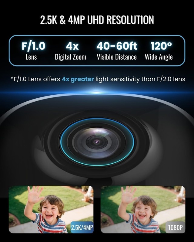 Color Night Vision Wireless Security Camera with AI Alerts & Long Battery Life gallery