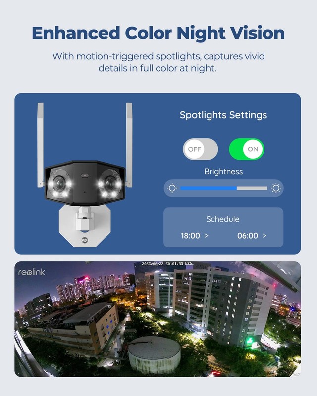 4K WiFi Security Camera with 180° Ultra-Wide Angle, 2.4/5GHz Plug-in Outdoor ... gallery