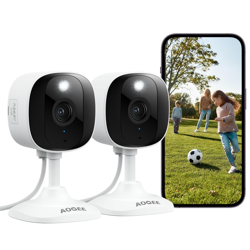 AOQEE 2K Cameras for Home Security Outdoor/Indoor Camera for
