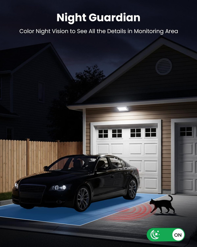 Solar Security Cameras Wireless Outdoor, 3MP Pan Tilt 360°Wifi Camera with Color gallery