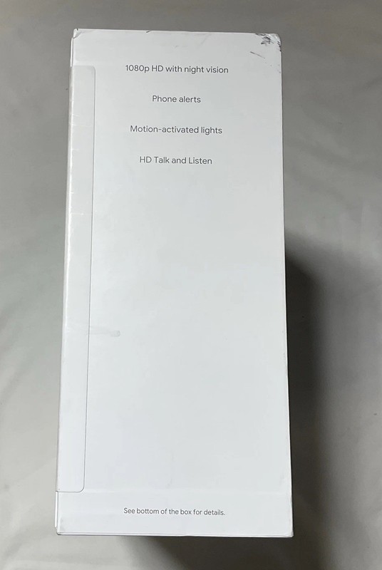 Brand New Google Nest Cam with Floodlight Outdoor/Wired Snow - (Stained Box) G1 gallery