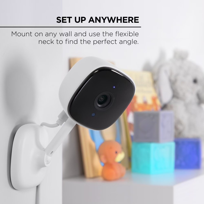 Smart Indoor Camera 1080p Wi-Fi Security Cam Night Vision 2-Pack Home Monitoring gallery