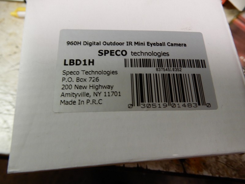 Speco Technologies LBD1H Surveillance Dome Camera HD Resolution,Weatherproof