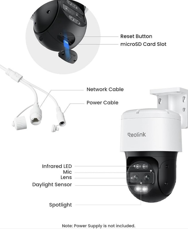 REOLINK TrackMix PoE Dual-Lens PTZ Security Camera 6X Hybrid Zoom Tracking gallery