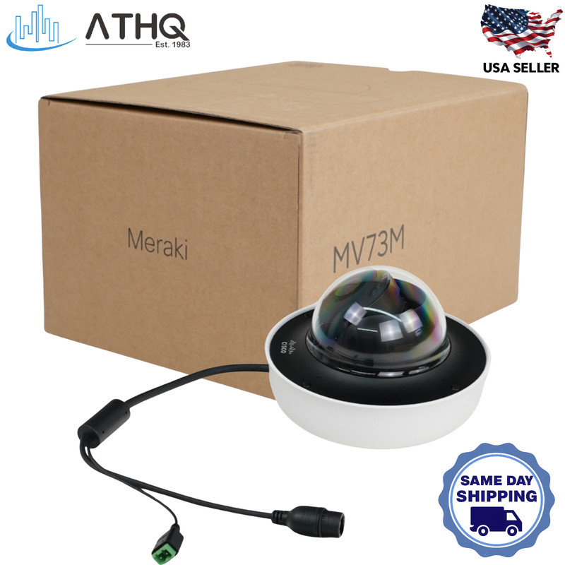 Cisco Meraki MV73M-HW 4K Outdoor PoE Varifocal Dome Security Camera 512GB IP67