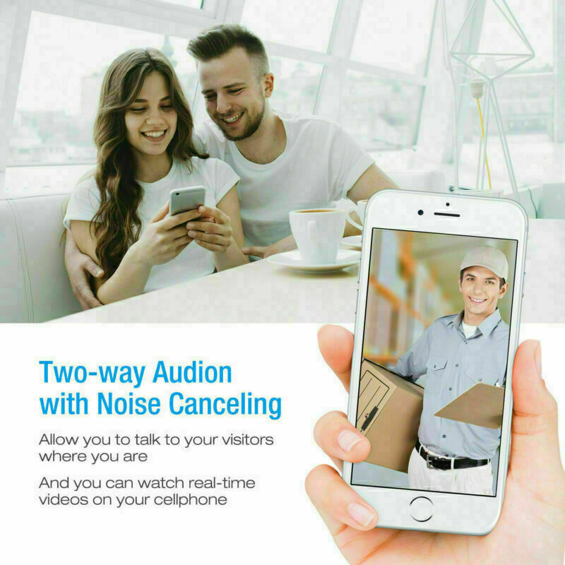 Smart Wireless WiFi Video Doorbell Phone Door Ring Intercom Security Camera Bell gallery