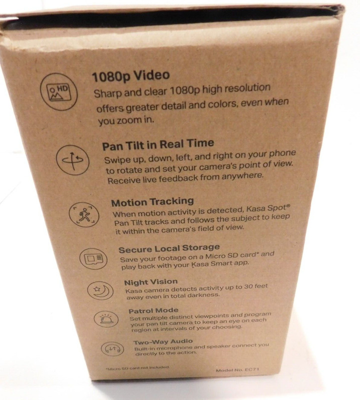 TP-Link Kasa Spot Pan Tilt 24/7 Recording 1080p Camera Night Vision New gallery