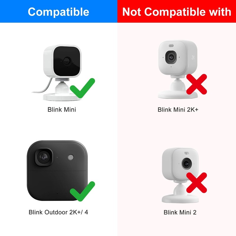 2 Pack Wall Mount for Blink Mini Indoor ,Strong Adhesive Mount Base for Blink... gallery