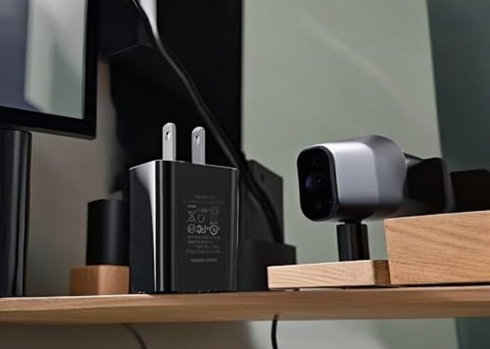 Power Adapter Compatible with Ring Stick Up Cam Battery 3rd Gen, Wyze Cam Black gallery