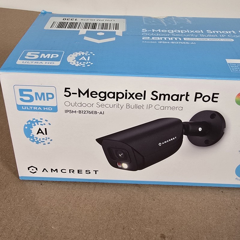 Amcrest 5-Megapixel Smart PoE Outdoor Security Camera IP5M-B1276EB-AI gallery