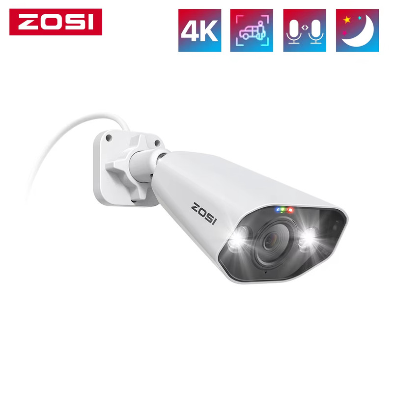 4K IP Camera Add-On Poe Security Camera Two Way Audio 8MP Ultra HD Color Night V gallery