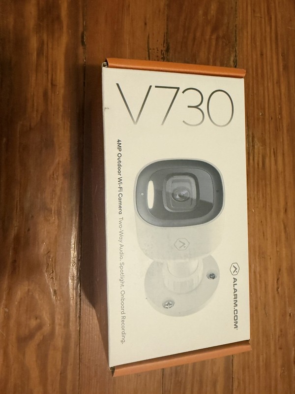 New Alarm.com ADC-V730 4MP Outdoor WIFI Spotlight Security Camera – White