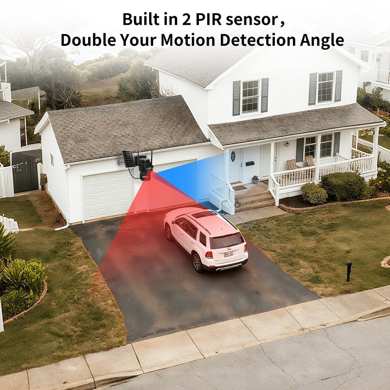 Cameras Wirelss Outdoor Solar Powered for Home , 360 View Outside ,Motion Det... gallery