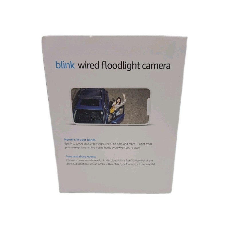 Blink Wired Floodlight Smart Security Camera 2600 Lumens HD Live View gallery