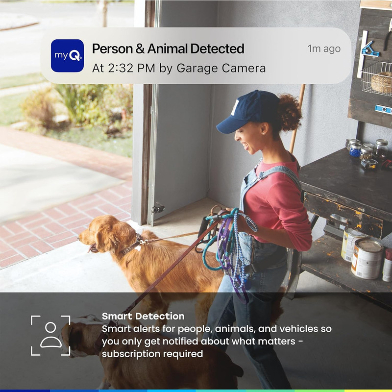 Myq Garage Plug-In Camera Gen 2 – 2K Smart Wi-Fi Garage Camera with Night Vision gallery