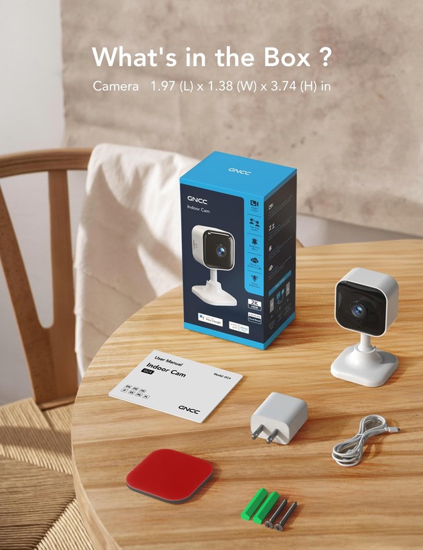 2K Camara De Seguridad 2.4/5G Wifi 24/7 Para Casa Compatible Con Alexa En Oferta gallery