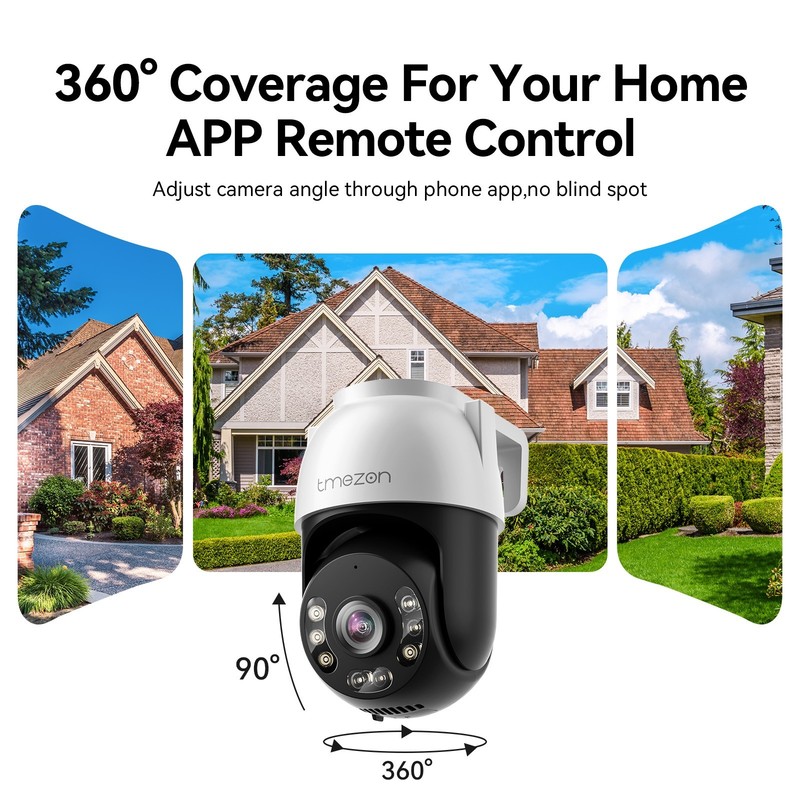 Wireless WiFi Camera Security System 8MP PTZ Outdoor 12'' Monitor 10CH NVR 2TB gallery