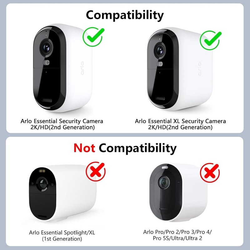 2Pack 25FT Power Cable Compatible with Arlo Essential 2K Outdoor Security Camera gallery