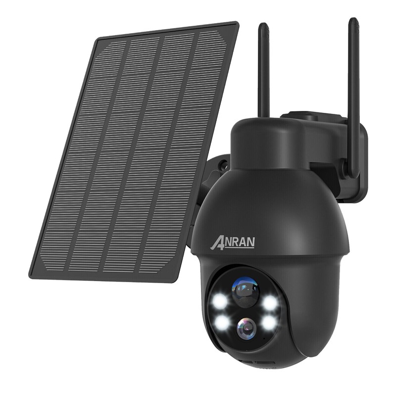 ANRAN 5MP Outdoor Solar Security Camera Rechargeable Wireless Night Vision Wifi