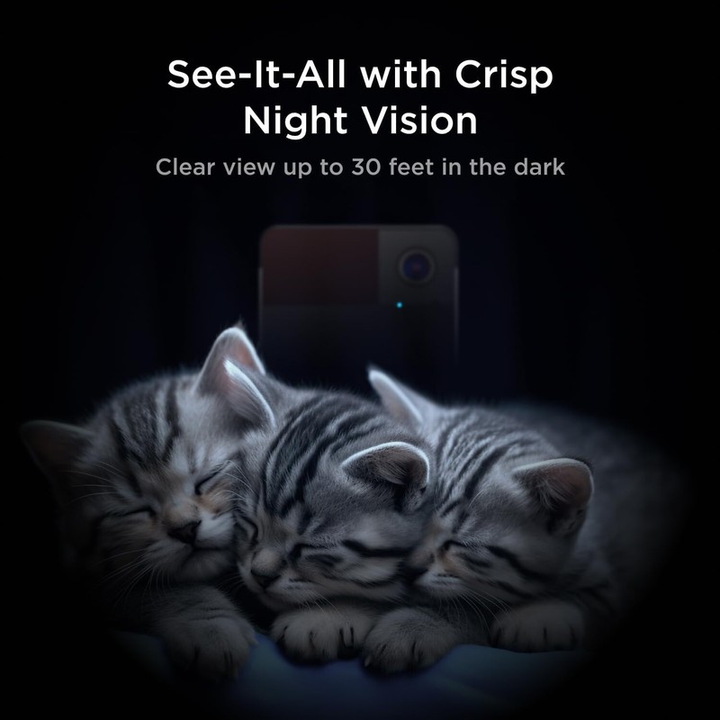Play 2 Wi-Fi Pet Camera with Laser Toy for Cats & Dogs, 1080P HD Video, 160° ... gallery