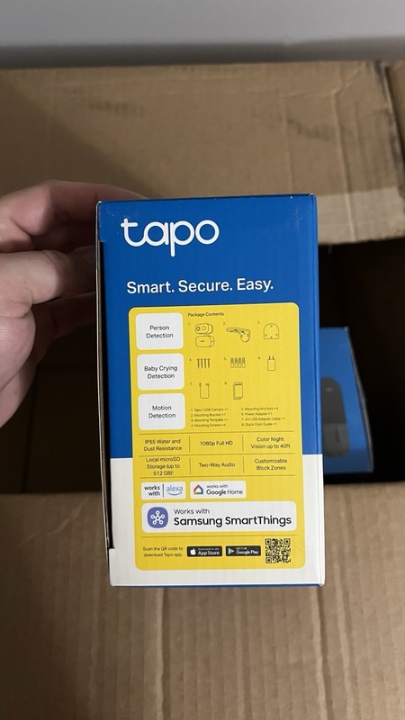 TPLink Tapo C206 WiFi Camera Wall/Ceiling Mounting Bracket gallery