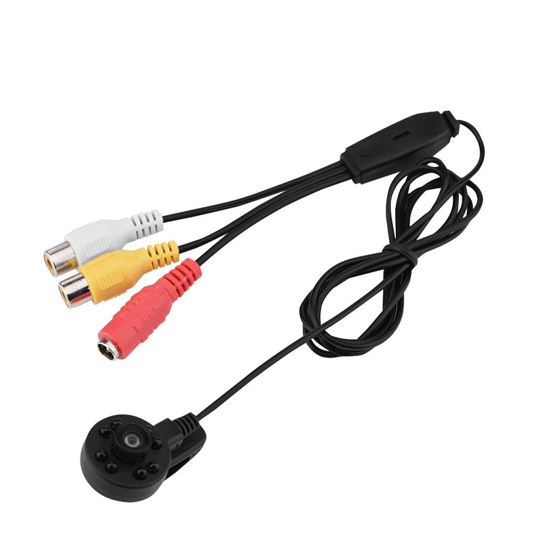HD 60° Wide Angle Camera 8 LED IR Night Camera Audio And Video FPV Micro